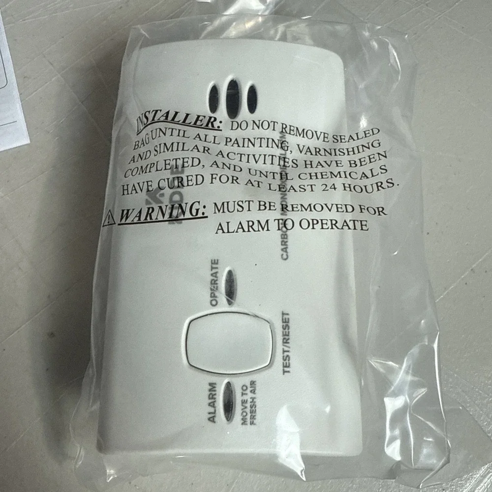 Kidde Carbon Monoxide Detector Battery Powered CO Alarm Low Battery Indicator